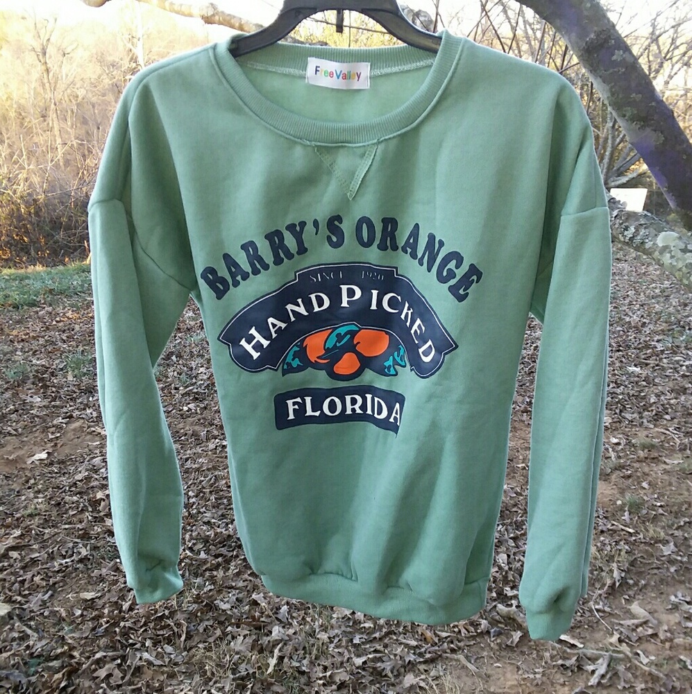 NWOT Barry's Orange Sweater